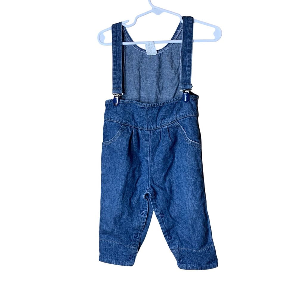 Vintage‎ 90s Denim Overalls 12 Months Blue